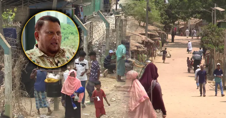 রোহিঙ্গা শিবিরের একাংশ
